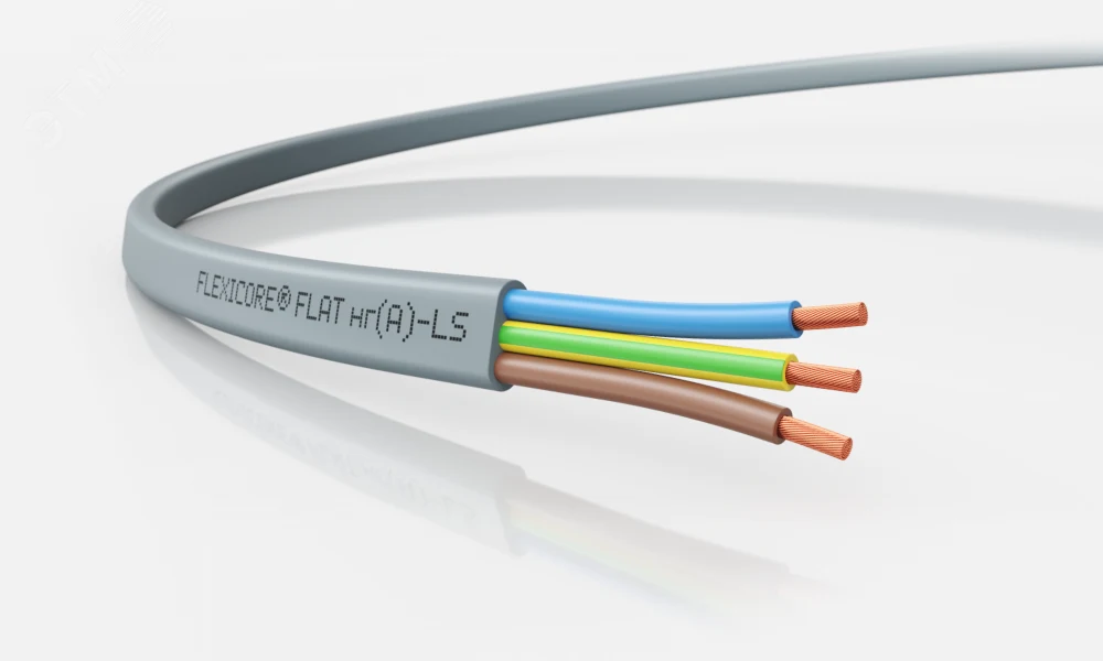 Кабель силовой FLEXICORE FLAT нг(А)-LS 3G0,75 (50м)