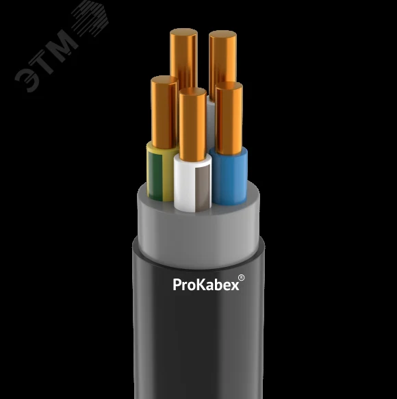Кабель силовой ВВГнг(A)-LSLTx 5х2,5ок(N,PE)-0,66 бухта(100) ТРТС