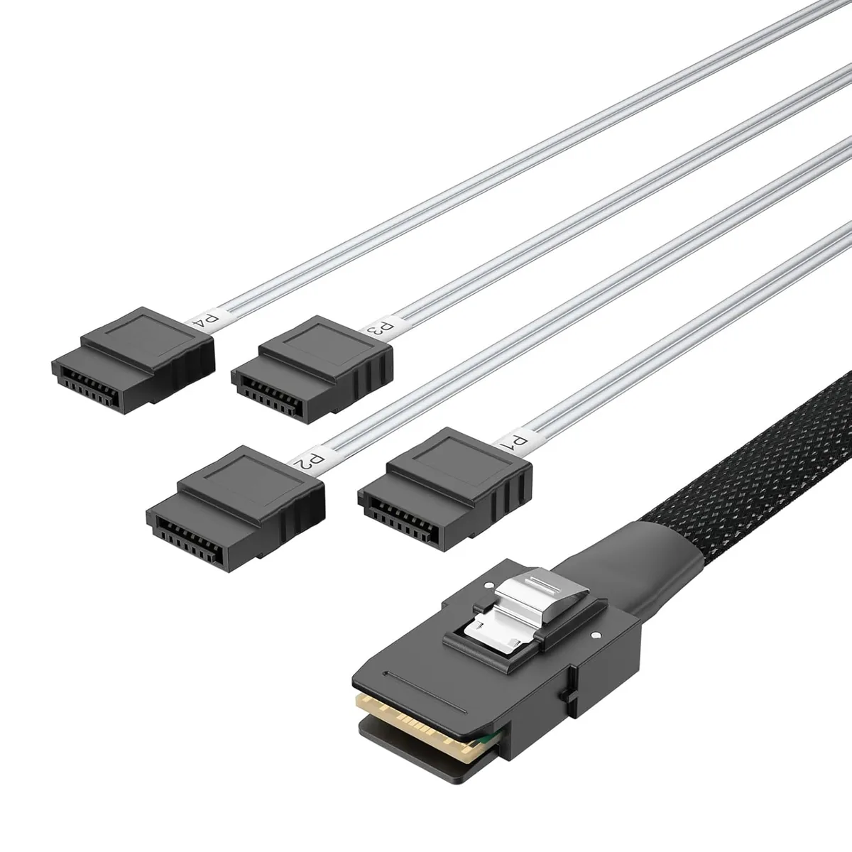 SFF-8087 → 4×SATA, 0,5 м